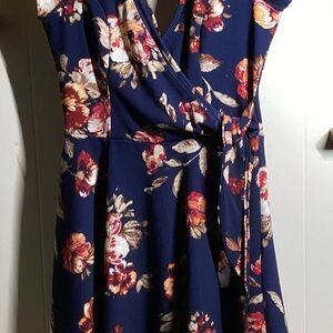 Altar'd State Floral Wrap Midi Dress